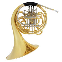 Lightweight Beginner French Horn Double Row 4Key Brass Instrument with Clear Resonant Tone