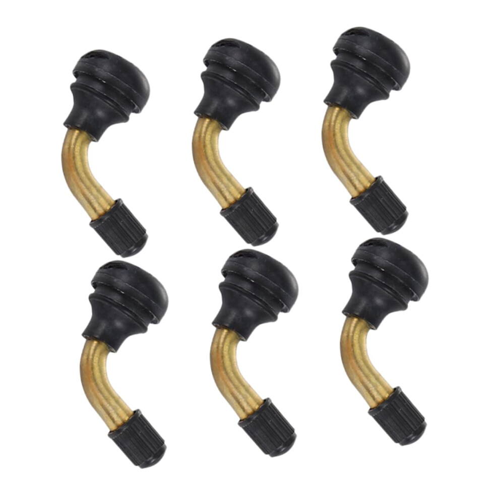 6Pcs Angled Tire Valve Stem Extenders Durable Rubber For Cars Motorcycles Atvs Easy Inflation 9053599213482