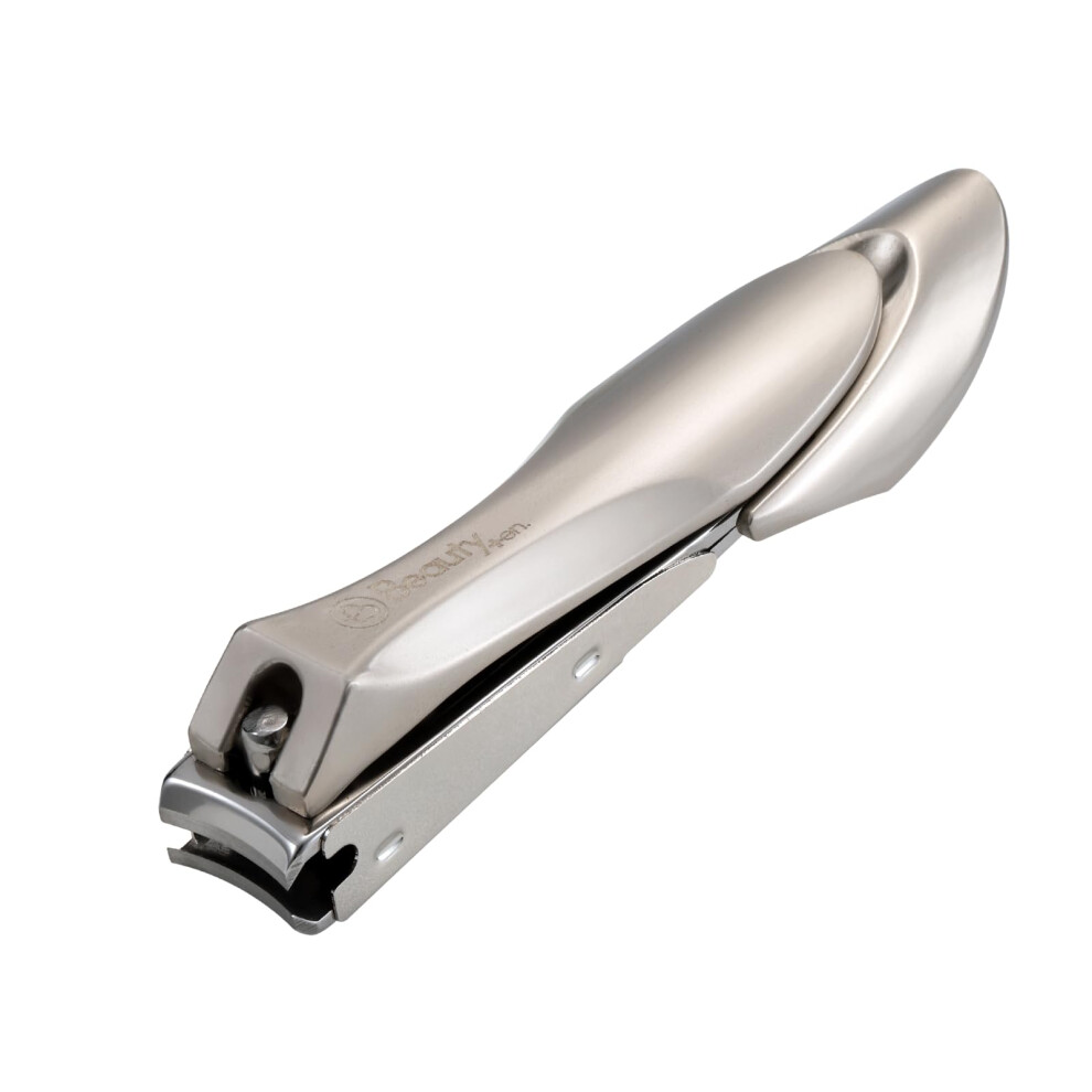 Japanese Nail Clippers with Catcher Sharp Stainless Steel Blades Ergonomic NonSlip Handle for Thick Toenails