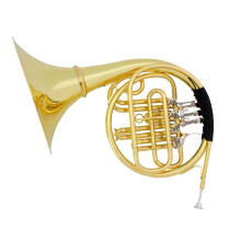 Professional Double French Horn F/Bb Brass with Case, Golden Plated for Orchestra and Students