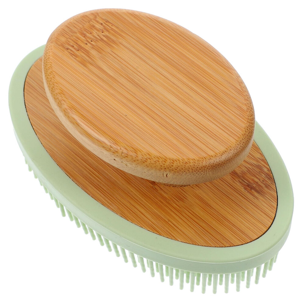 Silicone Body Scrubber with Handle for Deep Pore Cleansing and Soft Bristle Shower Exfoliation