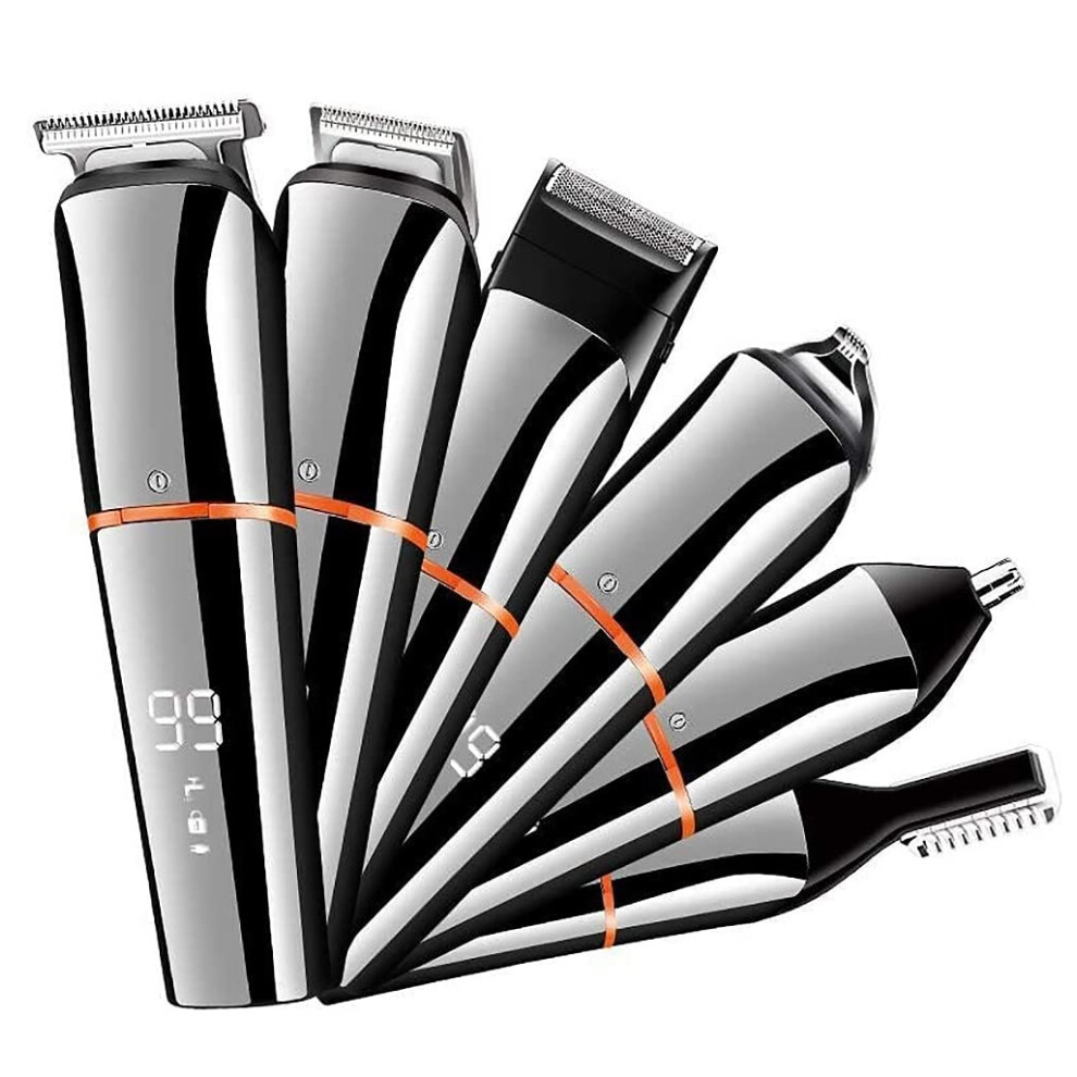 Hair Clippers for Men with LED Display, Cordless Beard Trimmer, SelfSharpening Blades, Low Noise