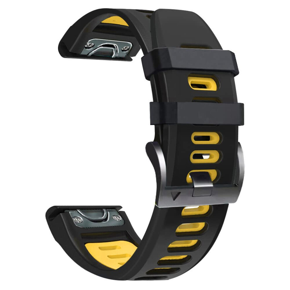 Watch Band 26Mm Silicone Quick Release Strap For Garmin Fenix 7X 6X 5X 3Hr Adjustable 9053599234739