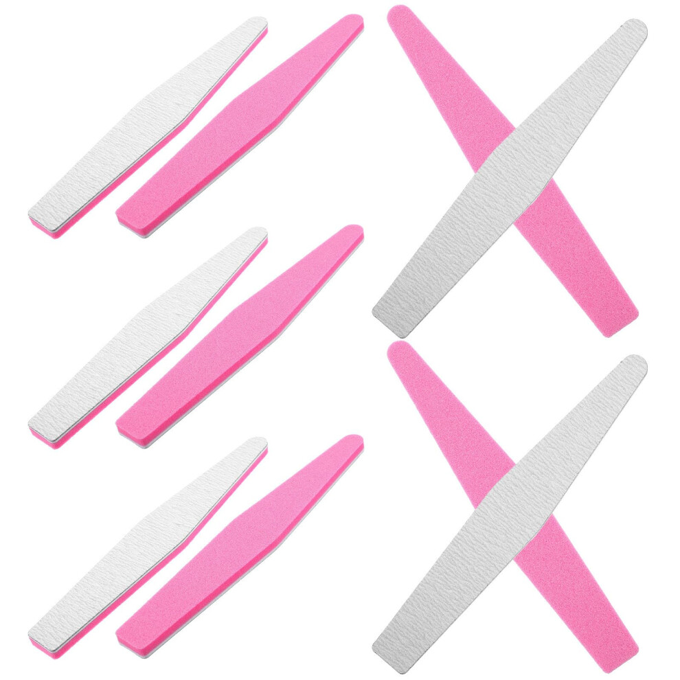 10pcs DoubleSided Nail Files and Buffers for Professional Manicure Gel Nail Polishing