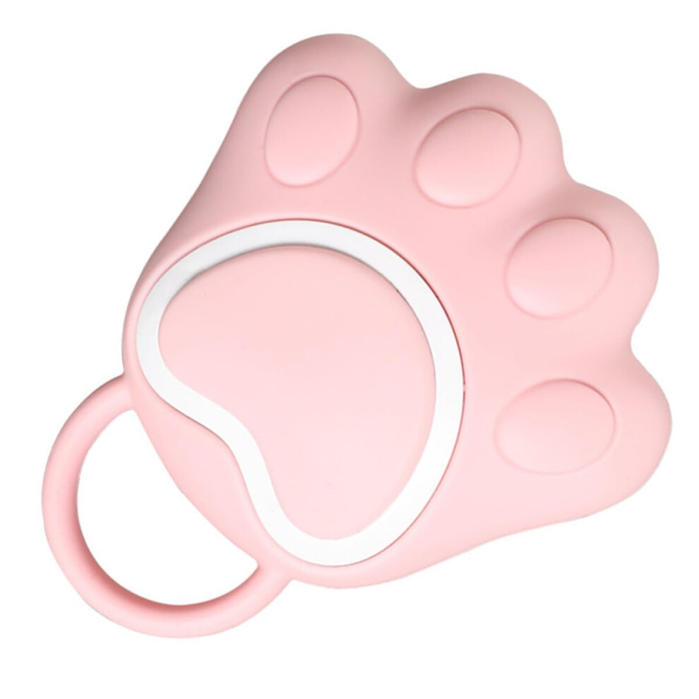 Silicone Bath Brush with Soft Bristles for Deep Skin Cleansing and Smooth Pink Shower Body Scrubber