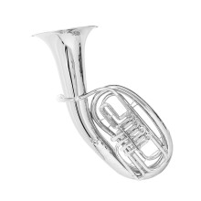 Nickel Plated Brass Euphonium Bb 4 Valve with Clear Tone and Smooth Valve Action