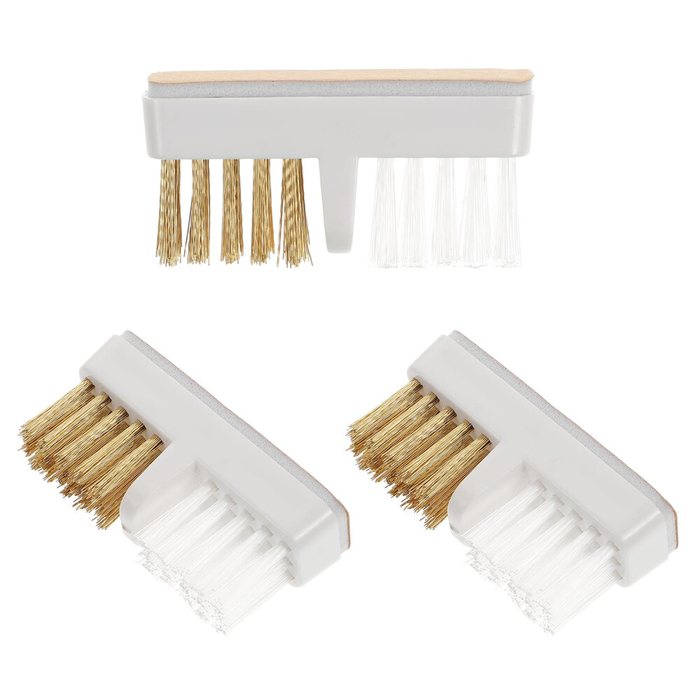 3pcs Professional Nail Drill Bits Set with Cleaning Brushes for Manicure and Pedicure