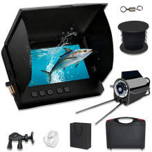 HD 1080P Underwater Fishing Camera with Dual Night Vision, 50m Waterproof Cable for Ice and Sea Fishing