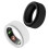 Silicone Protector Sleeve for Oura Ring Gen 3, AntiScratch Full Coverage Fit, M Black and White 2Pack 1