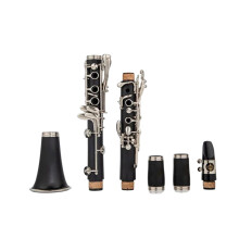 17 Key Bb Professional Clarinet with Silver Finish for Orchestra and Solo Performance