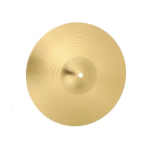 Bright Brass Drum Cymbals with Clear Tone and Short Sustain for Universal Kit Compatibility