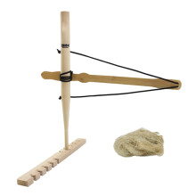 Fire Starter Kit Bow Drill Primitive Wood Survival Training Outdoor Emergency Practice Tool