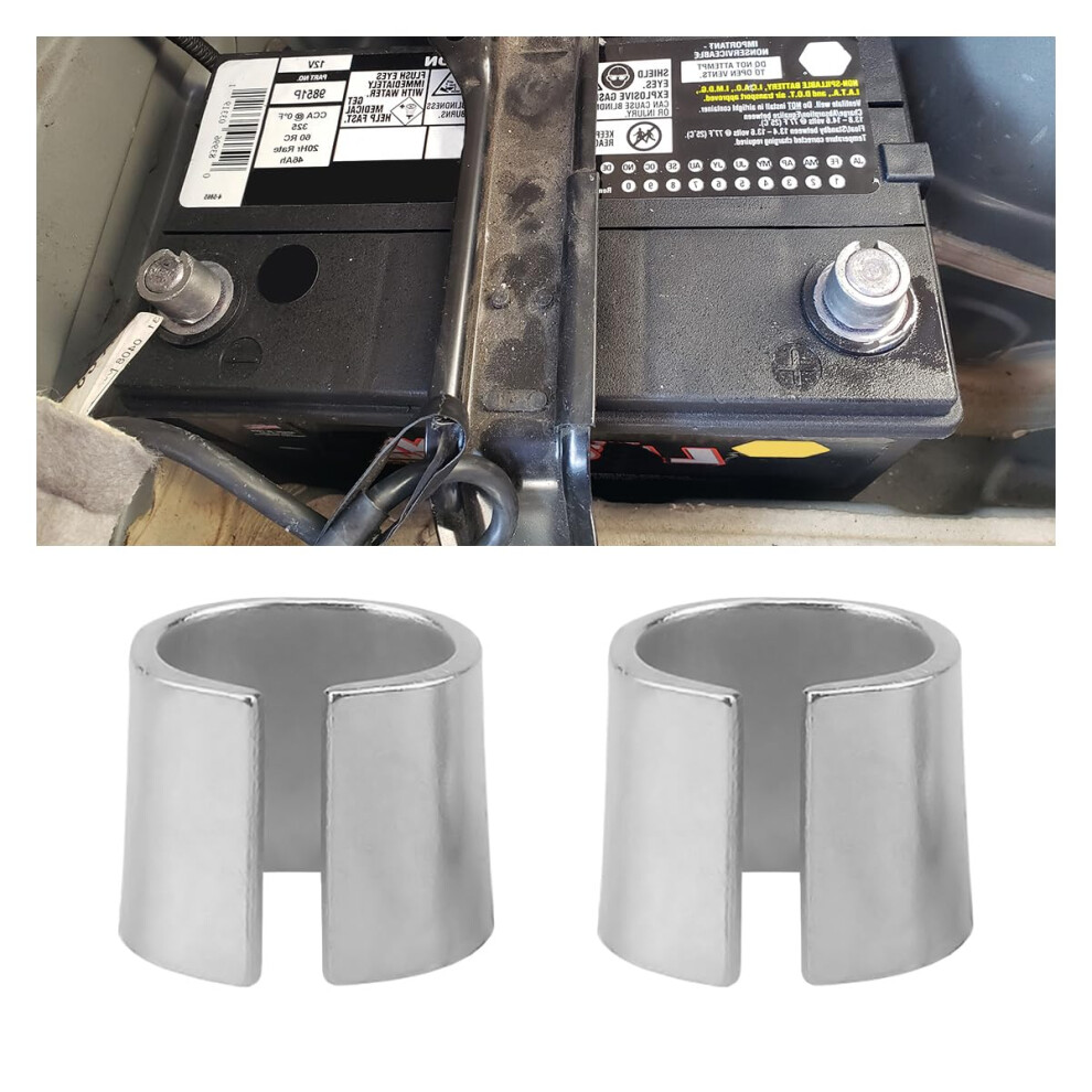 Car Battery Terminal Adapter Pair, Pure Lead Post Shims For Positive And Negative Terminals, Universal Fit 9169991823690