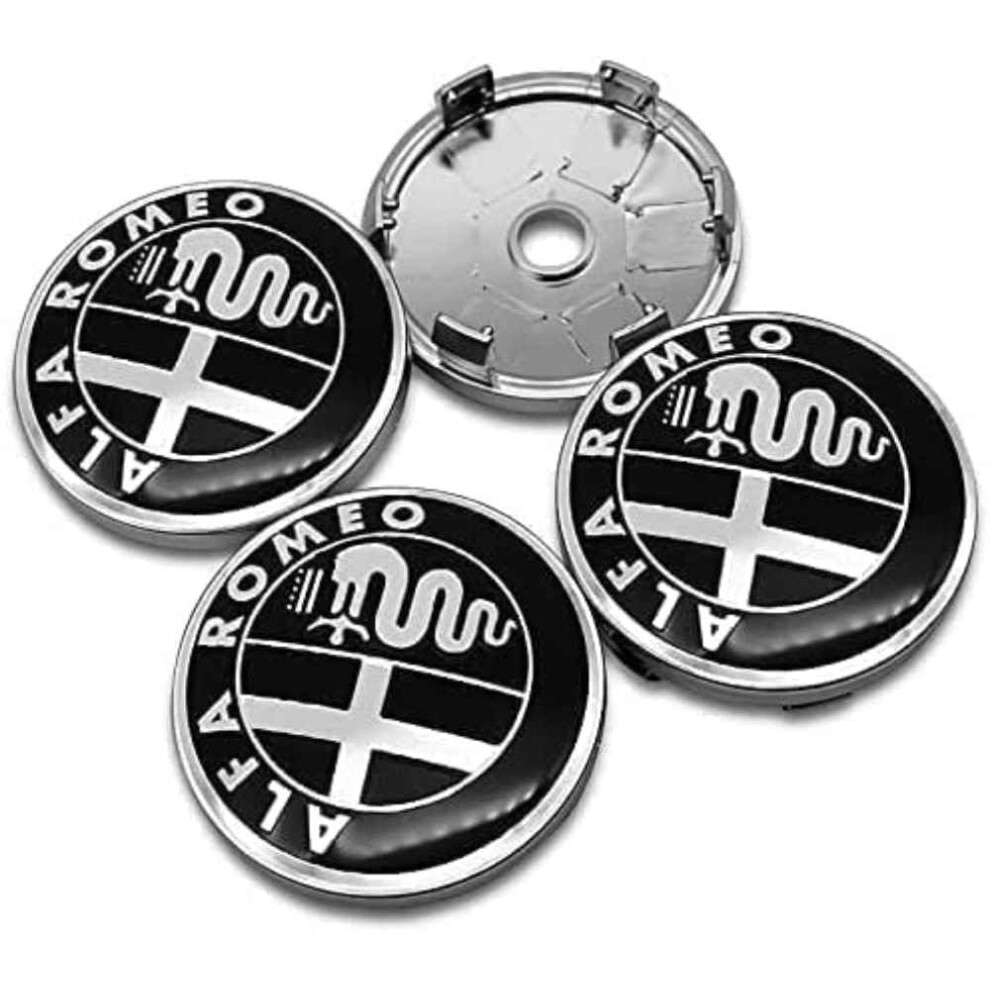 Wheel Centre Caps 60Mm Hub Caps Waterproof Dustproof Pack Of 4 For Alfa Romeo Giulia Giulietta Spider 9174973725534
