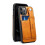 (As show, One size) iPhone14ProMax Case, Leather Case Wrist Strap Type Back Cover Protective Case, iPhone Case (Brown),2024 Ping 1