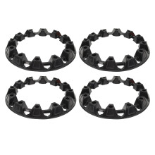 4Pcs 10 Inch ATV Wheel Hub Caps for Go Kart, Plastic Covers with Wheel Protection and Quick Fit