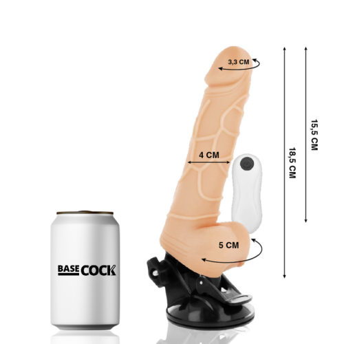 BASECOCK Vibratore Realistico Nero 2