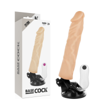 BASECOCK - REALISTIC VIBRATOR REMOTE CONTROL FLESH 21 CM -O- 4 CM TALLA 1