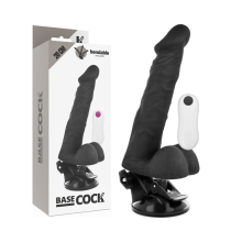 BASECOCK Vibratore con Telecomando Nero
