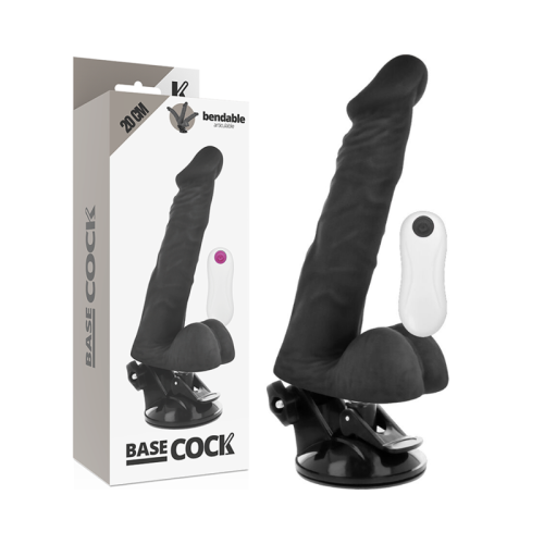 BASECOCK Vibratore con Telecomando Nero
