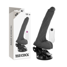 BASECOCK - REALISTIC VIBRATOR REMOTE CONTROL FLESH 19 CM -O- 4 CM TALLA 1