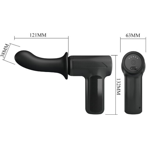 PRETTY LOVE - DJ DOCTOR MASSAGER 5 SETTINGS BLACK 2