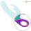 INTENSE - MONICA RABBIT VIBRATOR WITH ROTATING G-SPOT STIMULATOR BLUE 4