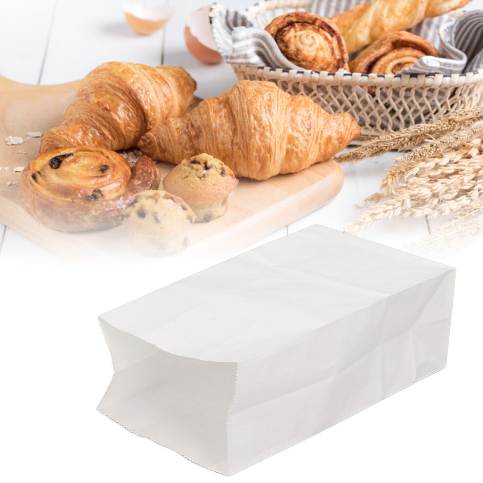 Kraft Paper Bags 100 Pack Food Grade Oil Proof