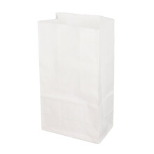 100 Weiße Kraftpapier-Taschen Lebensmittel- und Ölfest Großes Fassungsvermögen 240x130x80mm