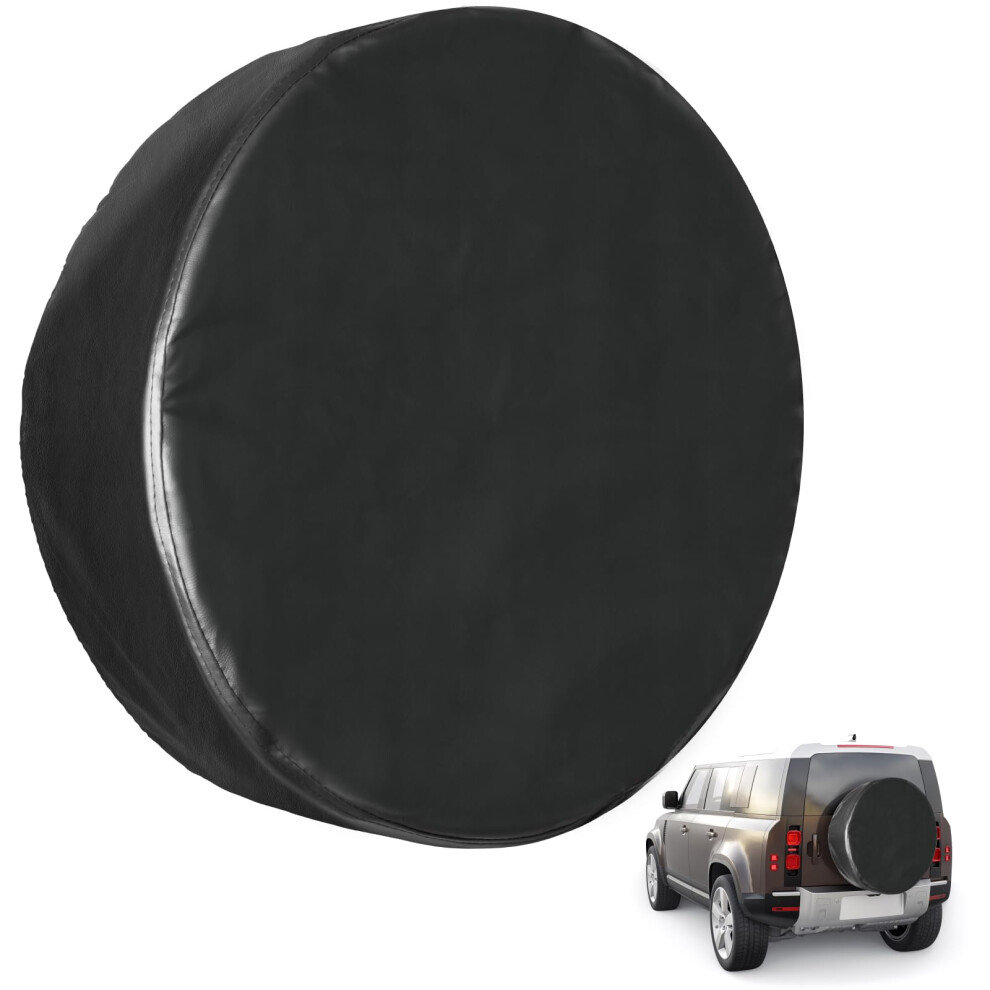 Waterproof Pu Leather Spare Tire Cover 2327 Inch Antiuv Protection For Suv Rv Truck Trailer 9174973726968