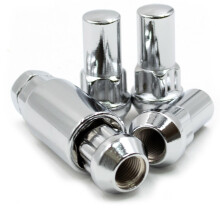 Wheel Locks and Locking Lug Nuts 12x1.75 Chrome AntiTheft Set for Ford Expedition 9700 Lincoln Navigator 9800