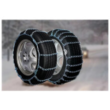 Snow Chains Universal for Cars and SUVs, Quick Install Steel Tire Chains for Winter Traction 1130CAM