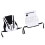 Hiking Reflective Vest Waterproof Polyester, White, 47x42cm 10