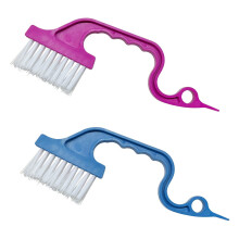 2PCS Car Cleaning Brush and Window Track Cleaning Tool with Ergonomic Grip and Hard Bristles