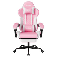 SUKIDA Gaming Chair, Ergonomic Computer Chairs with Footrest, Comfy Office Chair with Headrest, Massage Gaming Chair for Adult