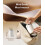 2025 Mini Projector with WiFi and Bluetooth, 4K Support, Auto Keystone, 180 Rotation, White 2