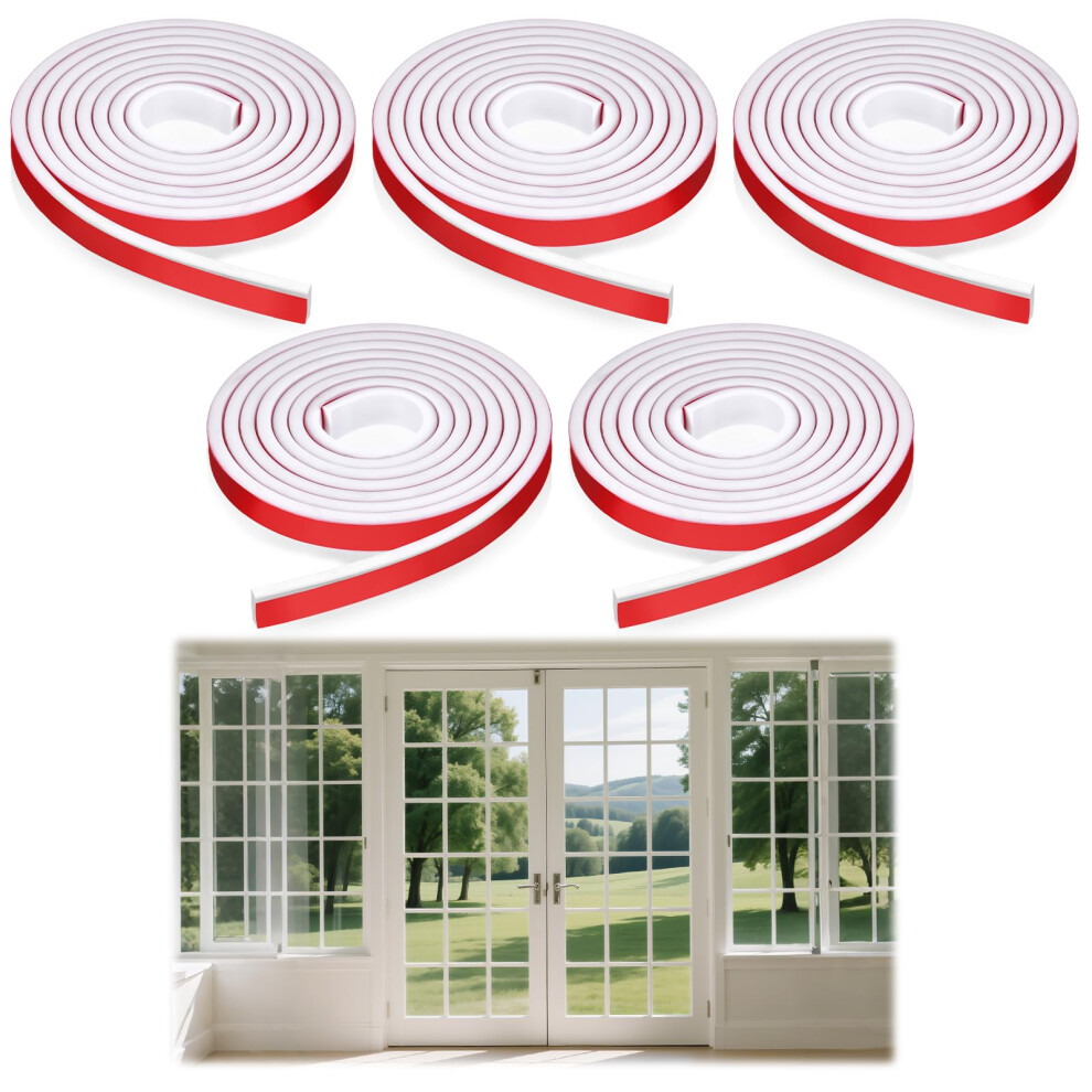 5 Rolls 33Ft Self Adhesive Window Trim Tpe Peel And Stick Molding For Doors And Windows 9455672136433