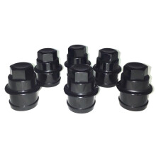 Lug Nut Covers Black Plastic LNC381 Durable Finish for Silverado 1500 and GMC Sierra 1500 19992013