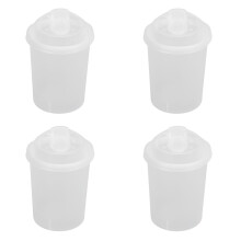 10Pcs 700ML Clear PP Disposable Milk Tea Cups with Lids Food Grade High Temp Resist
