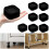 8 Pack Adjustable Furniture and Bed Risers with Stackable Height, NonSlip Base, Floor Protection, Black 1