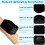 8 Pack Adjustable Furniture and Bed Risers with Stackable Height, NonSlip Base, Floor Protection, Black 2
