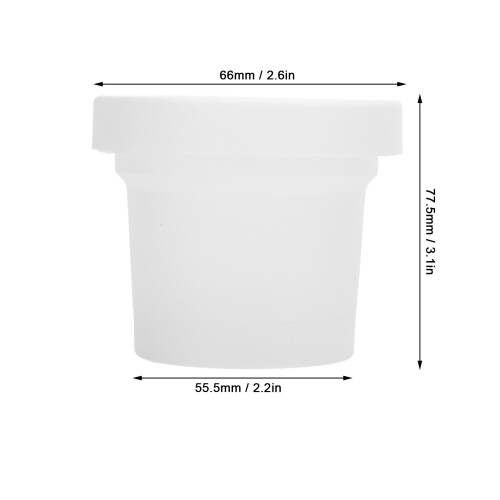 10 pezzi coppe per dolci resistenti al calore da 100 ml con coperchi in PP 1