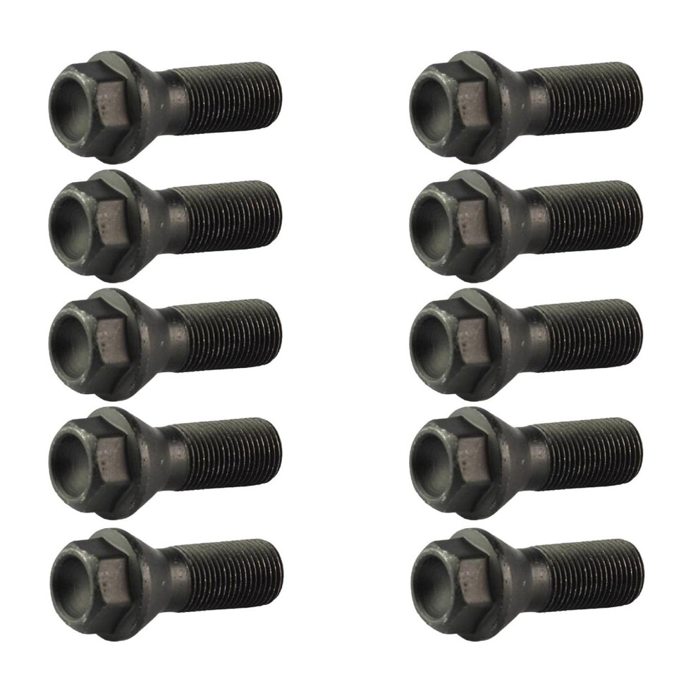 Wheel Lug Bolts For Bmw 530I 750I Xdrive F25 E70 Â Secure Oem Fit Wheel Nuts And Bolts Black 9053599216742