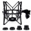 Universal Microphone Shock Mount for Condenser Mics, Adjustable Holder with Noise Reduction, Black 1