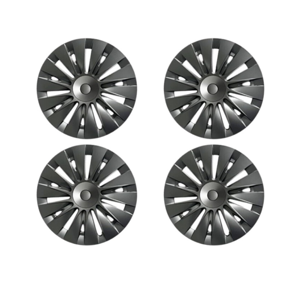 19 Inch Hub Caps For Tesla Model Y, Abs Wheel Covers With Scratch Protection And Streamlined Look Grey 9053599216988