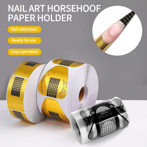 Nail Extension Forms 100pcs Horseshoe Shape Support for Builder Gel and Acrylic Nails 1