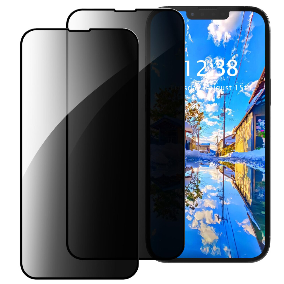 2 Pack Privacy Tempered Glass Screen Protector For Vivo X200 Pro Mini, 9H Hardness Anti Spy Black 9174973728566