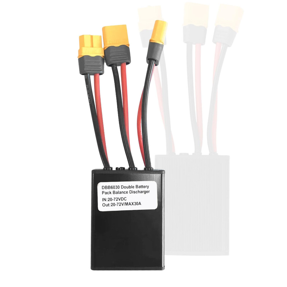 Ebike Dual Battery Connector Xt60 Parallel Adapter 20V72v 30A With Charge Balancer 9455672137256