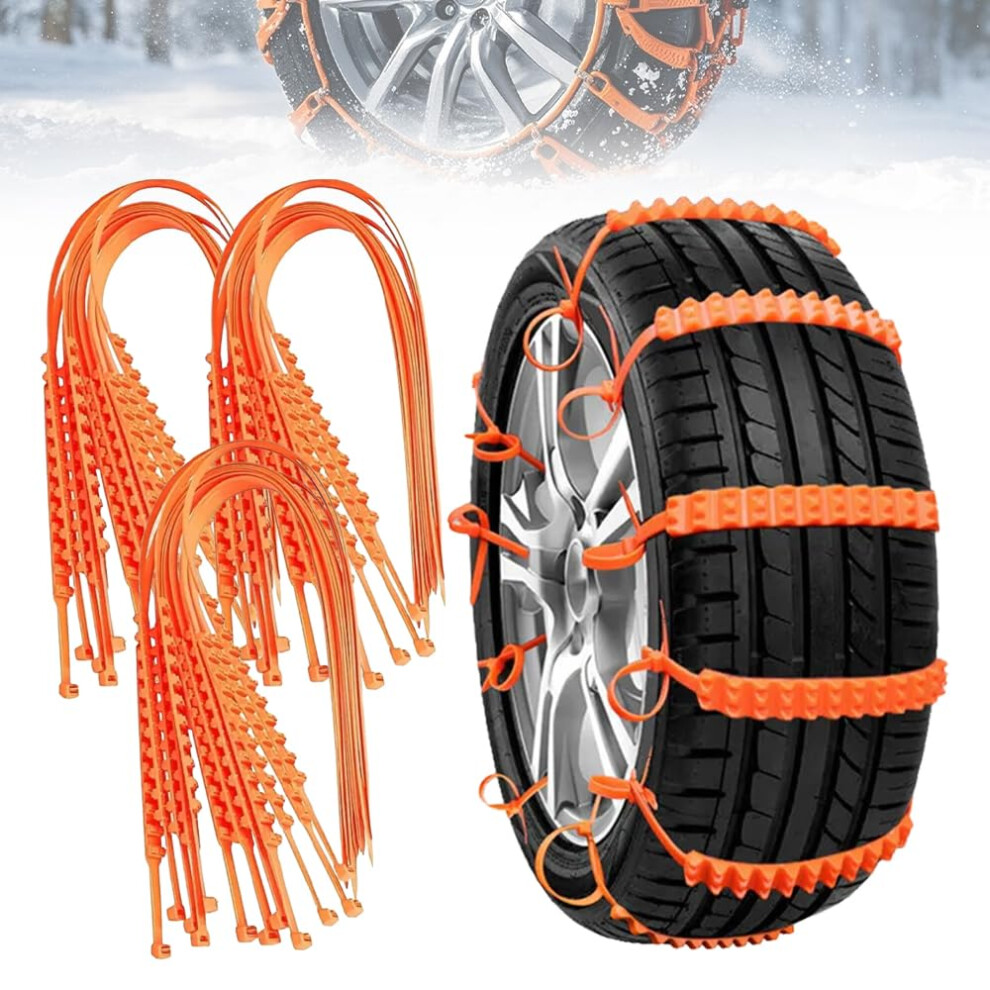 30Pcs Universal Snow Tire Chains Antiskid Emergency Traction For Cars Suvs Trucks Winter Use 9092120615173