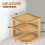 Bamboo Kitchen Organizer Corner Shelf Rack for Counter, SpaceSaving Plate and Bowl Storage 2